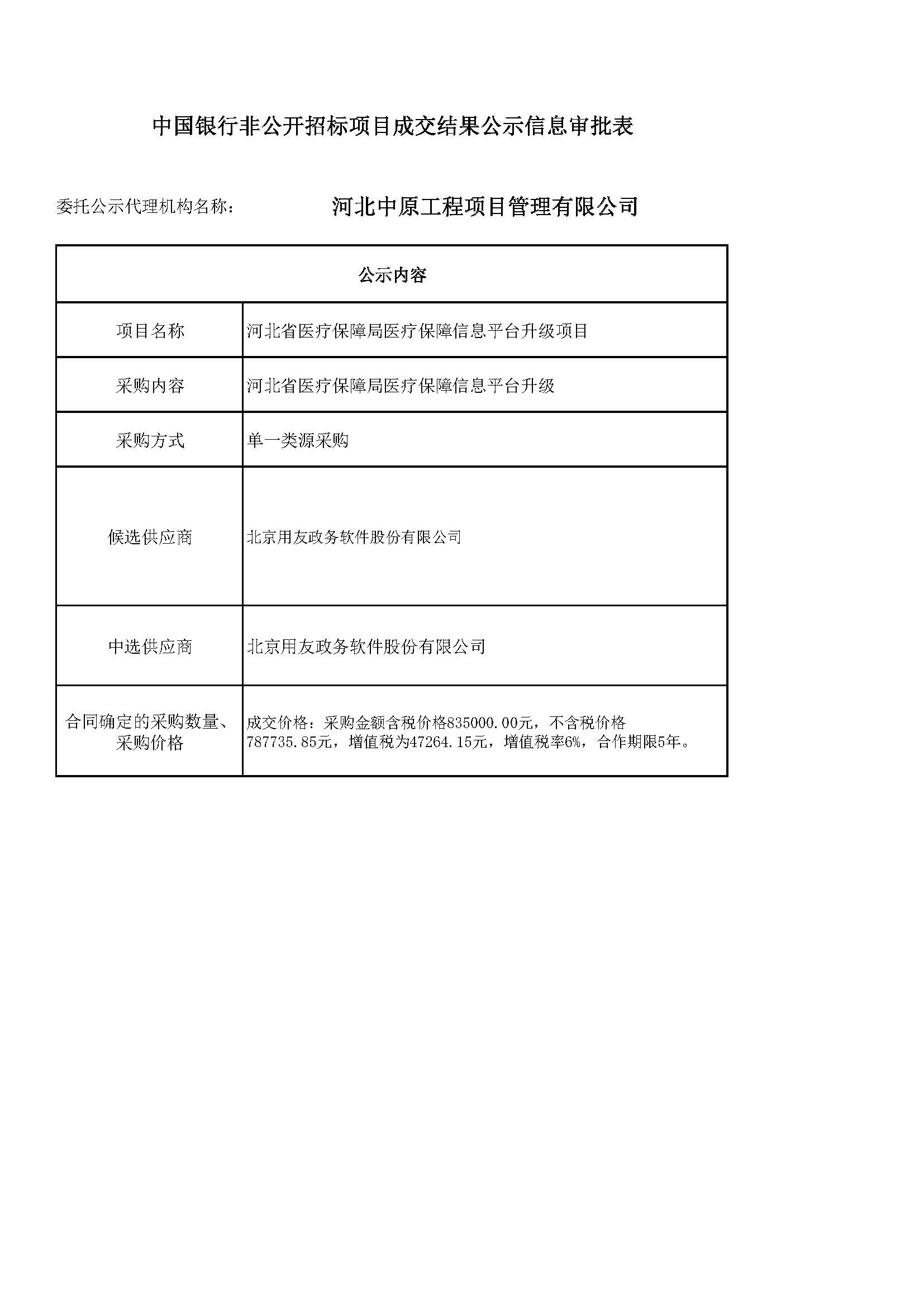 中国银行非公开招标项目成交结果公示信息审批表河北省医疗保障局医疗保障信息平台升级项目.jpg