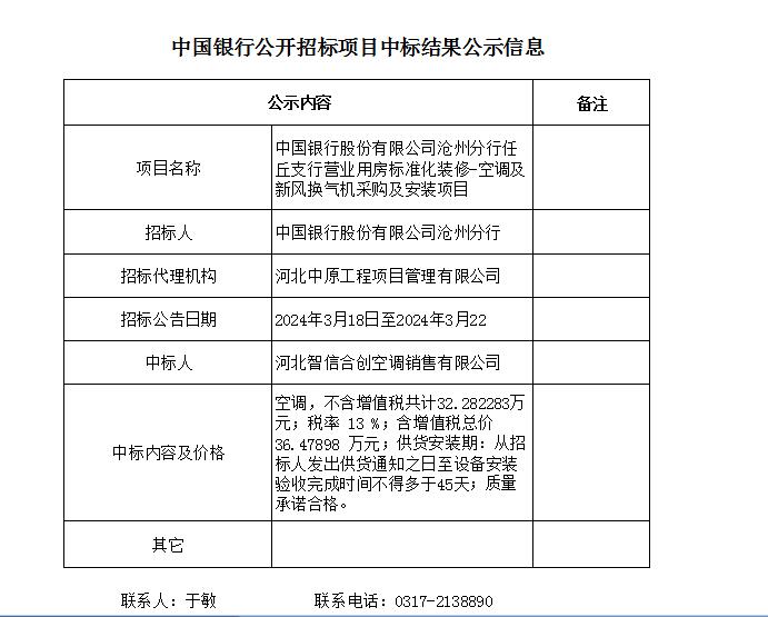 中国银行股份有限公司沧州分行任丘支行营业用房标准化装修-空调及新风换气机采购及安装项目（中国银行公开招标项目中标结果公示信息）.jpg