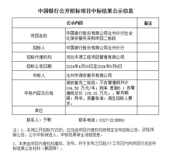 附件19：关于“中国银行股份有限公司沧州分行社会化保安服务采购项目二标段”项目集中采购信息公开的通知.jpg